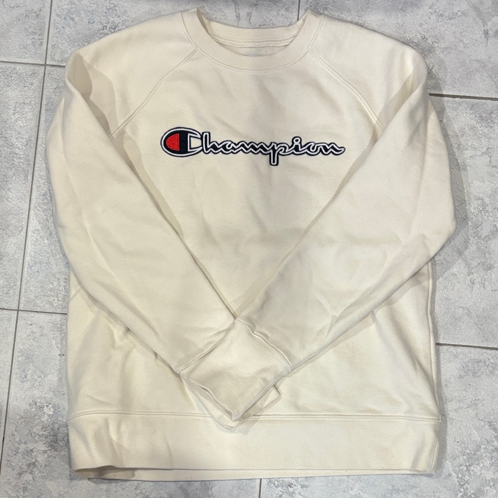 Champion Off-White Crewneck Sweater